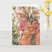 Pastelkleurig Potlood Bloem Illustratie Kaart (Gele Bloem)