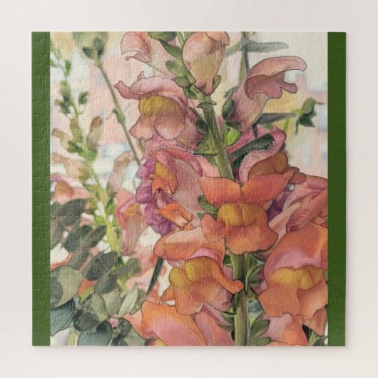 Pastelkleurig Potlood Bloem Illustratie Legpuzzel (Verticaal)