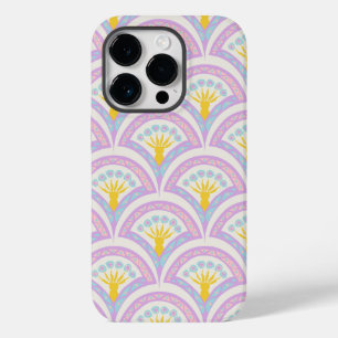 Pastelkleurig schelp patroon Case-Mate iPhone 14 pro hoesje