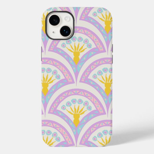 Pastelkleurig schelp patroon Case-Mate iPhone case (Achterkant)