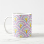Pastelkleurig schelp patroon koffiemok (Links)