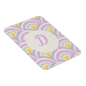 Pastelkleurig schelp patroon magneet (Rechterzijde)