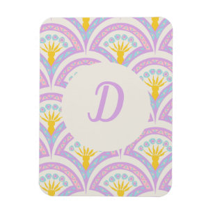 Pastelkleurig schelp patroon magneet