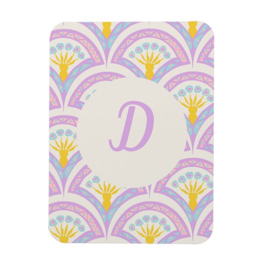 Pastelkleurig schelp patroon magneet (Verticaal)