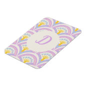 Pastelkleurig schelp patroon magneet (Linkerzijde)