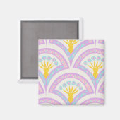 Pastelkleurig schelp patroon magneet (Voorkant / Achterkant)
