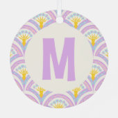 Pastelkleurig schelp patroon metalen ornament (Achterkant)