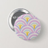 Pastelkleurig schelp patroon ronde button 5,7 cm (Voorkant /achterkant)