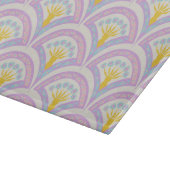 Pastelkleurig schelp patroon snijplank (Hoek)