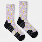 Pastelkleurig schelp patroon sokken (Rechts)