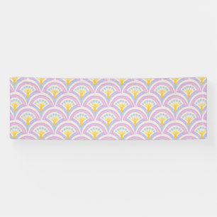 Pastelkleurig schelp patroon spandoek