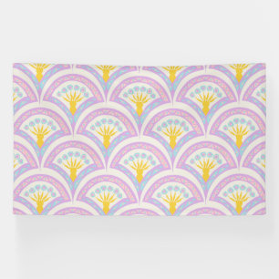 Pastelkleurig schelp patroon spandoek