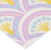 Pastelkleurig schelp patroon tafelkleed (Gekanteld)