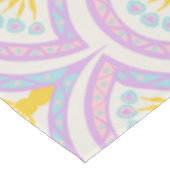 Pastelkleurig schelp patroon tafelkleed (Gekanteld)