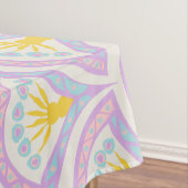 Pastelkleurig schelp patroon tafelkleed (Voorbeeld)