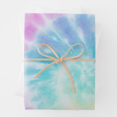 pastelkleurig Stropdas-kleurig inpakpapier Vel (In situ)