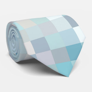 Pastelkleurig Vierkant Patroon Stropdas