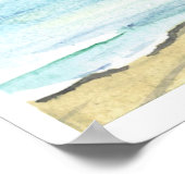 Pastelkleurig Zee Poster (Hoek)