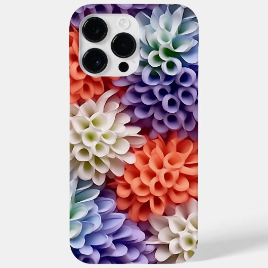 PASTELKLEURIGE 3-D LOOK HYACYNTH BLOEMEN Case-Mate iPhone CASE (Achterkant)