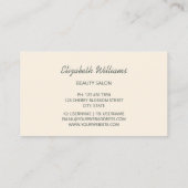 Pastelkleurige 3D-Rozen Visitekaartje (Achterkant)