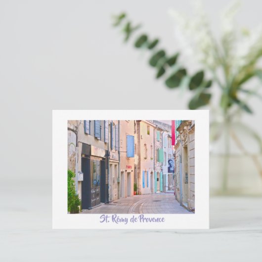 PASTELKLEURIGE BLOEMEN/PROVENCE BRIEFKAART (Staand voorkant)