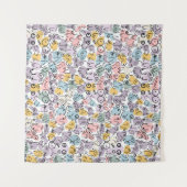 pastelkleurige borst vrouw wandkleed (Voorkant (horizontaal))