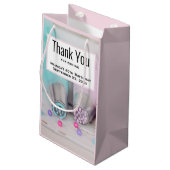 Pastelkleurige Cake Decoratie Tools Bedankt Klein Cadeauzakje (Achterkant Gekanteld)