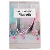 Pastelkleurige Cake Decoratie Tools Verjaardag Medium Cadeauzakje (Voorkant)