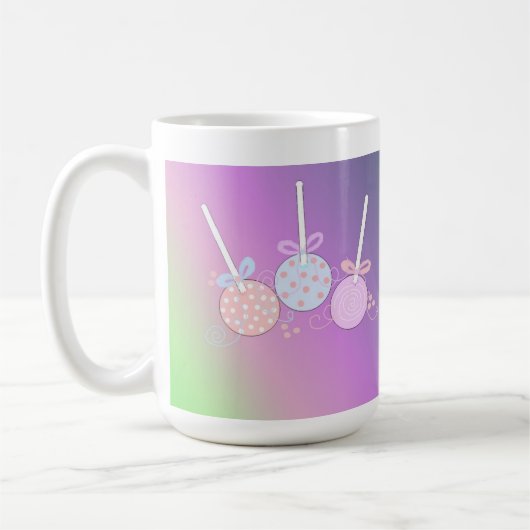 Pastelkleurige Cake Pops Koffiemok (Links)