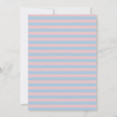 Pastelkleurige Candy Stripe Kerstmis Kaart (Achterkant)