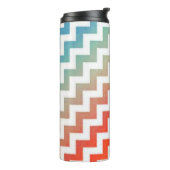Pastelkleurige chevron thermosbeker (Gedraaid links)