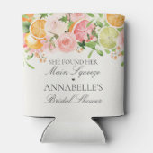 Pastelkleurige Citrus Hoofdkneep Bruidsfeest Favor Blikjeskoeler (Achterkant)