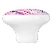 Pastelkleurige Crème Frosting Keramische Knop (Zijkant)