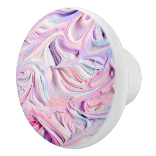 Pastelkleurige Crème Frosting Keramische Knop (Rechts)