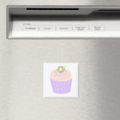 Pastelkleurige Cupcake Magneet (Insitu (Vaatwasser))