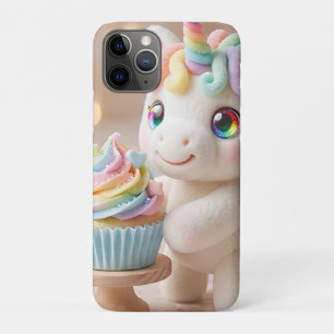 Pastelkleurige Eenhoorn met Regenboog Cupcake Case-Mate iPhone Case