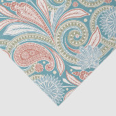 Pastelkleurige florale  paisley tissuepapier (Detail)