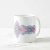 Pastelkleurige Folk Pattern Koffiemok (Voorkant rechts)
