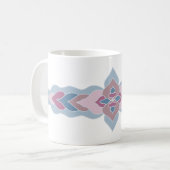 Pastelkleurige Folk Pattern Koffiemok (Voorkant links)