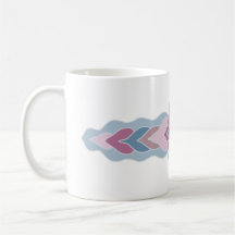 Pastelkleurige Folk Pattern Koffiemok