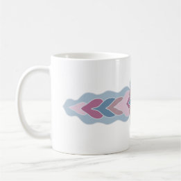Pastelkleurige Folk Pattern Koffiemok