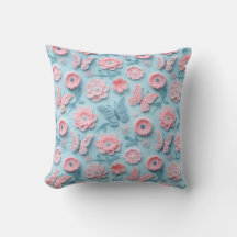 Pastelkleurige Gehaakte Vlinders en Bloesems
