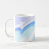 Pastelkleurige golven koffiemok (Links)