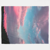 Pastelkleurige hemel fleece deken (Voorkant (Horizontaal))