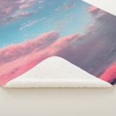 Pastelkleurige hemel sherpa deken (3/4)