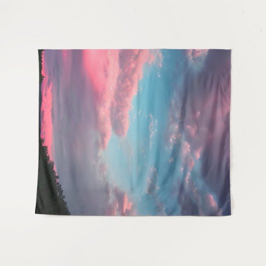 Pastelkleurige hemel wandkleed (Voorkant (horizontaal))