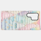  PASTELKLEURIGE KERSTBOMEN SAMSUNG GALAXY HOESJE (Achterkant horizontaal)