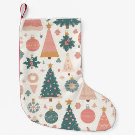 Pastelkleurige Kerstboomornamenten Vakantie Kleine Kerstsok