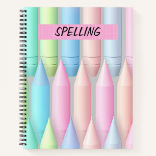  PASTELKLEURIGE KRIJTJES NOTITIEBOEK