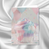 Pastelkleurige Kristallen Taart Verjaardag Kaart